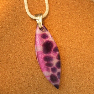 Dichroic Glass Pendant - Fused Glass Pendant - Dichroic Jewelry - Fused Glass Jewelry - Glass Pendant - Dichroic Pebble Pendant