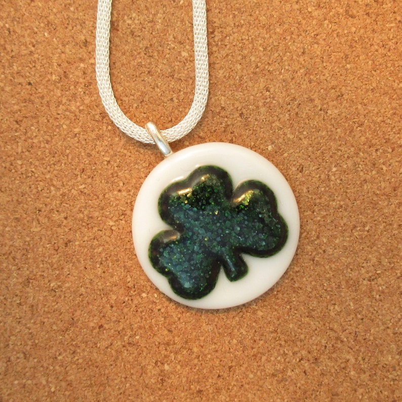 Download Fused Glass Shamrock Pendant St. Patricks Day Jewelry | Etsy Fused Glass Shamrock Pendant St. Patricks Day Jewelry | Etsy