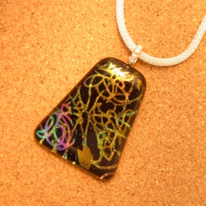 Butterfly Pendant - Dichroic Pendant - Fused Glass Pendant - Glass Pendant - Glass Jewelry - Dichroic Jewelry - Fused Glass Jewelry