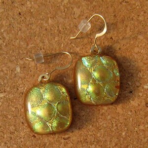 Dichroic Glass Earrings - Dichroic Earrings - Fused Glass Earrings - Fused Glass Jewelry