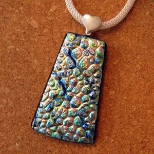 Dichroic Pendant - Fused Glass Pendant - Dichroic Jewellry - Glass Pendant - Fused Glass Jewelry