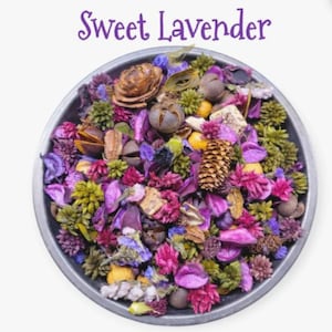 Sweet Lavender Potpourri – Handcrafted Purple Botanical Blend | Relaxing Home Fragrance | Rustic Farmhouse Bowl Filler