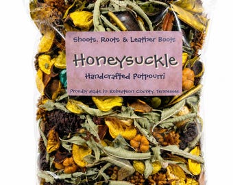 Honeysuckle Potpourri | Strong Scented Floral Bowl Filler, Cottage Decor, Summer Fragrance