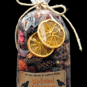 Spiced Orange Potpourri – Handcrafted Citrus & Cinnamon Home Fragrance | Rustic Botanical Bowl Filler | Christmas Orange Clove Potpourri
