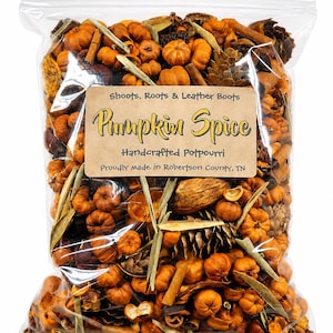 Pumpkin Spice Handcrafted Potpourri | Autumn Fall Home Fragrance, Cozy Seasonal Decor