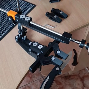 360 Knife Sharpening System with Rotating Clamp Manual Blade Sharpener Jig Knife Honing Tool for Kitchen and Hunting Knives Pocket Knives