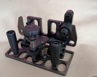 Device for forming (manufacturing) blade bevel Knife maker Device BeltGrinder Mashine Knife bevel jig Adjustable Knife Grinding Jig