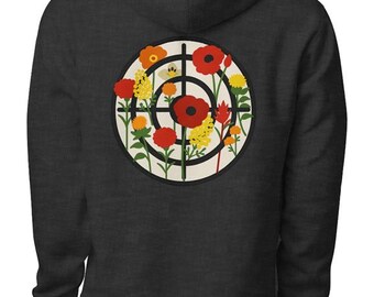 Premium embroidered Protect the Press Hoodie- charcoal heather black