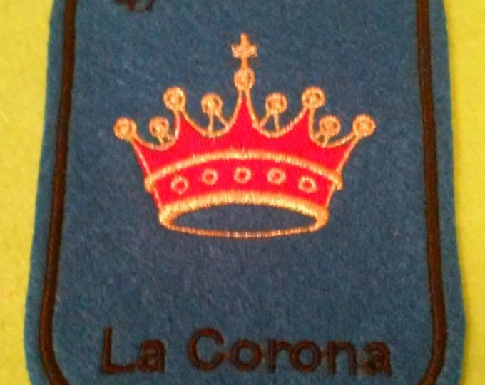 La Corona  Loteria Patch  Iron On crown