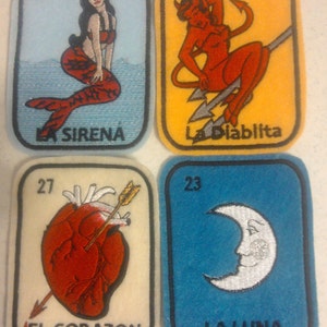 Set van 4 Loteria Patches