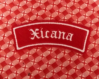 Old english Xicana or Name  Patch