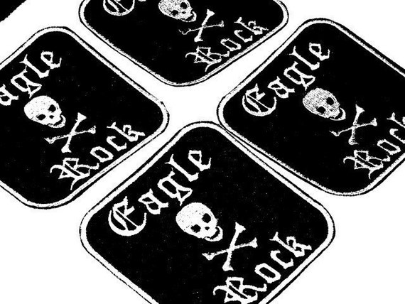 Mexican Day of the Dead Sugar Skull Patch Embroidery black and limeSkull City Patch