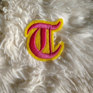 2 inch Letter embroidered patch Old English image 4