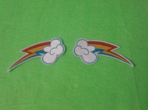 double rainbow patch set