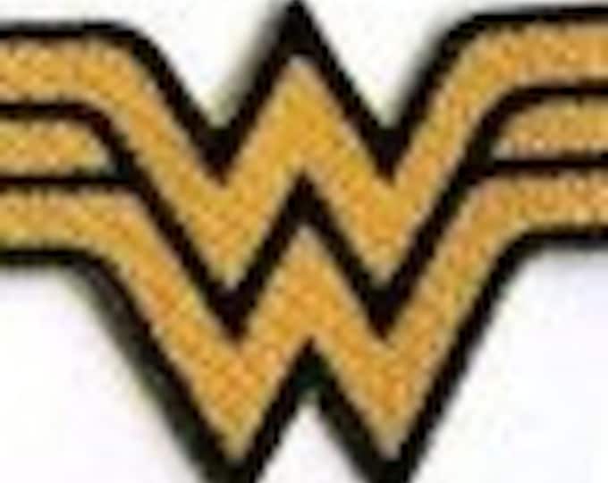 wonder woman patch black and gold
