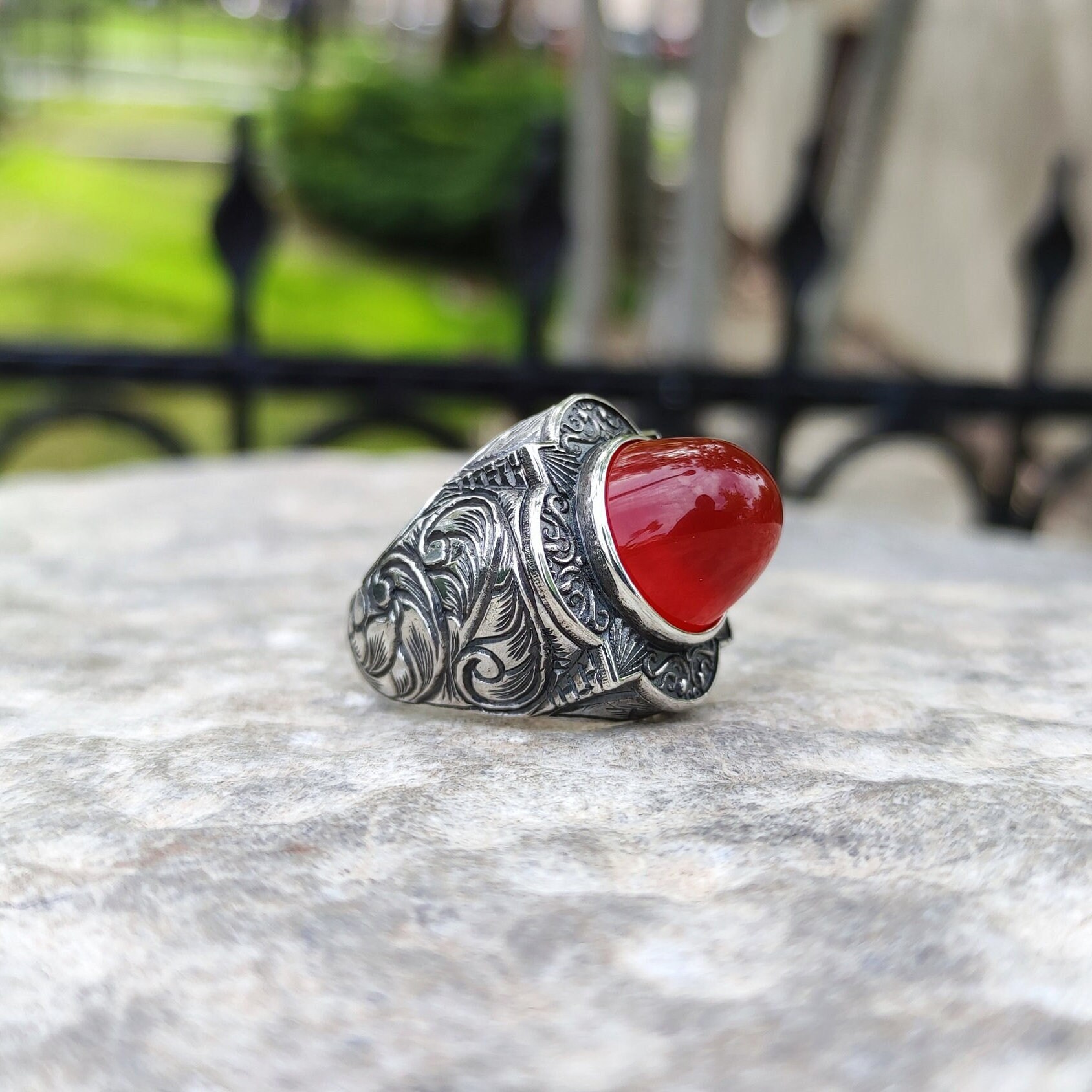 Original Horasan Agate Aqeeq Stone Men