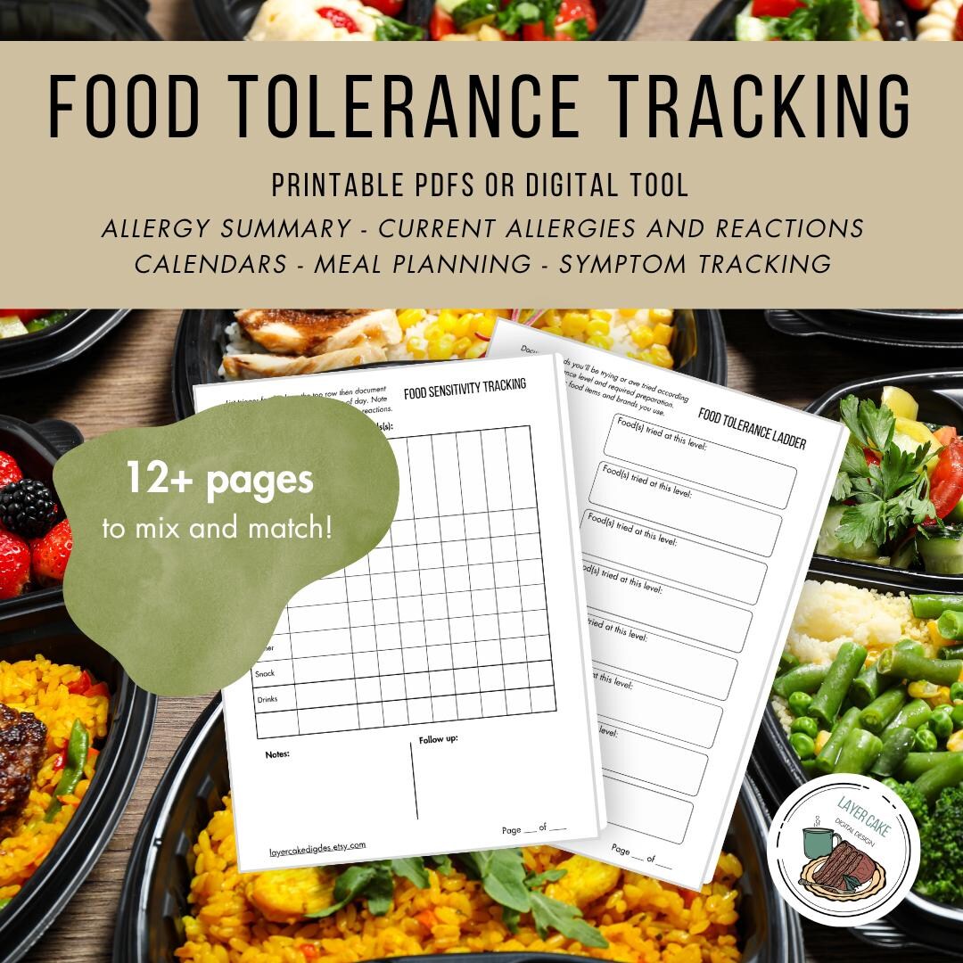 Fresh Look at Food Allergy Tolerance Building Bundle Food Sensitivity Tracking