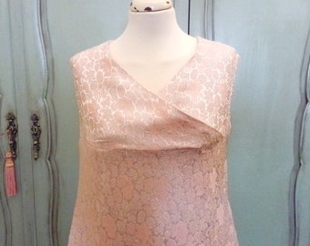 Vintage Pink brocade ceremony dress