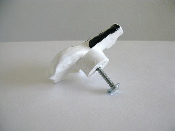Zebra Drawer Knob Ceramic Pull For Dresser Drawers Kids Etsy