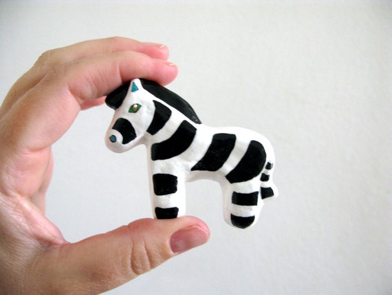 Zebra Drawer Knob Ceramic Pull For Dresser Drawers Kids Etsy