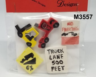 Trucks - Kiln Fired Handmade Ceramic Mosaic Tiles M3557