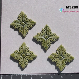 2 Elements - Handmade Kiln Fired Ceramic Mosaic Tiles to use in hour Mosaic M3289