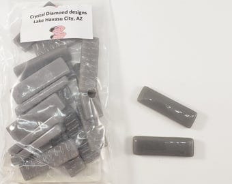 Crystal Subway Glass Mosaic Tiles 1/2"x1.5"x 4mm thick Approximately 20 to a bag. Color is  Thunder  - SUB122
