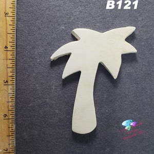 Bisque -Palm Tree - Kiln Fired  Handmade Tiles B121