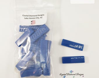 Crystal Subway Glass Mosaic Tiles 1/2"x1.5"x 4mm thick Approximately 20 to a bag. Color is Pacific Blue   - SUB113