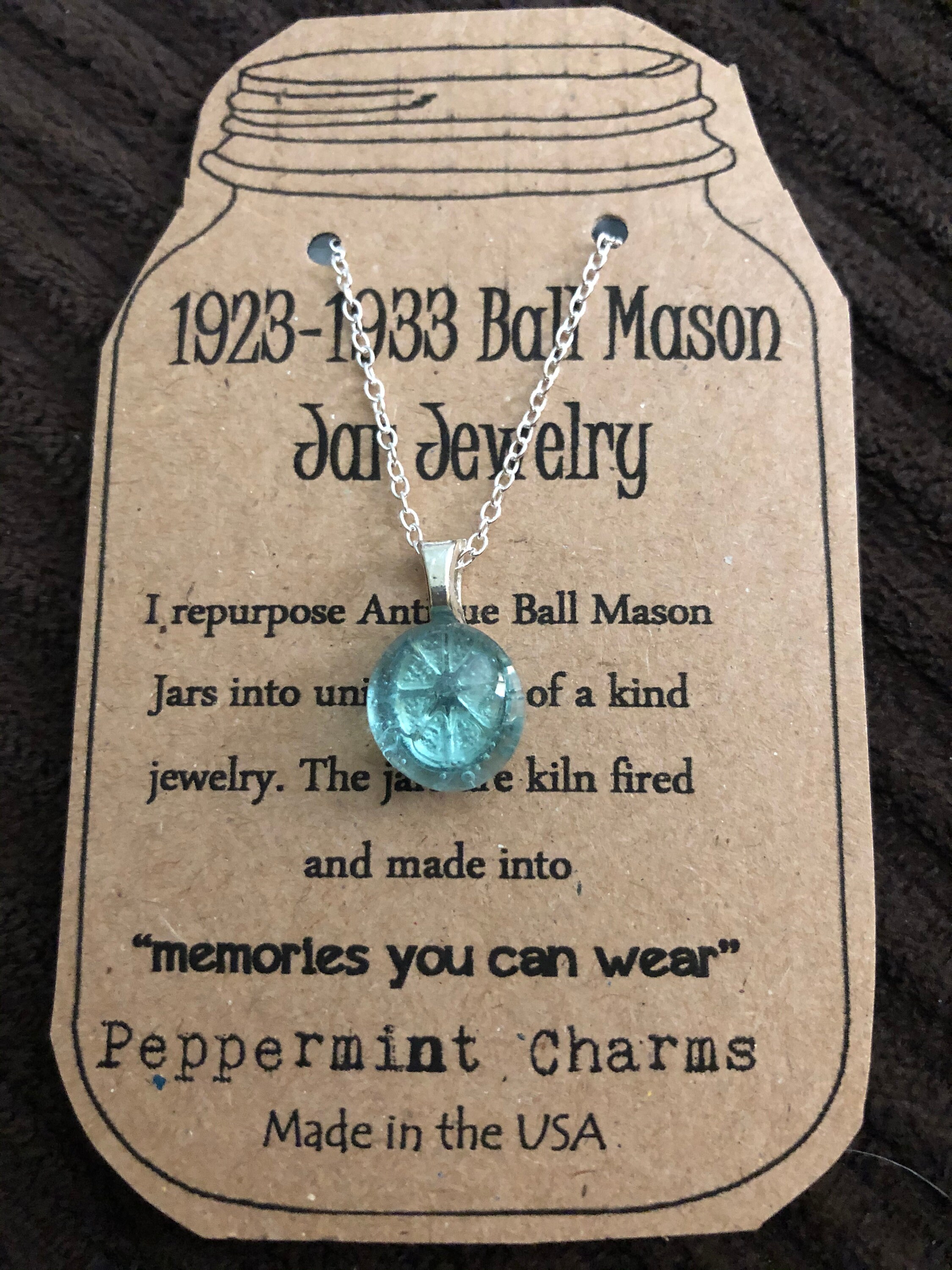 1923-1933 Ball Mason jar earrings jewelry 