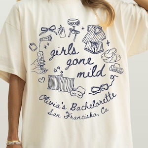 Girls Gone Mild Bachelorette Shirts, Spa Bachelorette, Personalized Bachelorette, comfort colors bach, Bachelorette party shirts, bach party