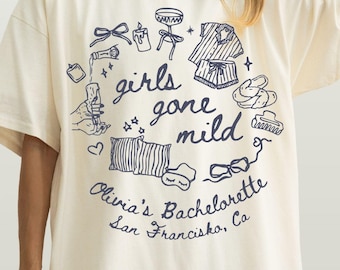Girls Gone Mild Bachelorette Shirts, Spa Bachelorette, Personalized Bachelorette, comfort colors bach, Bachelorette party shirts, bach party