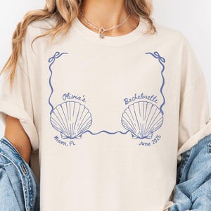 Custom Comfort Colors Bachelorette Shirt: Beach Mermaid Party