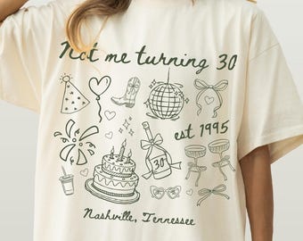 Custom 30th Birthday Comfort Colors Shirt: Bday Party Group Tee