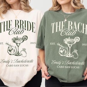 Custom Bachelorette Comfort Colors Shirt: Bach Club Tee