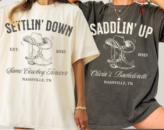 Custom Last Rodeo Bachelorette Party Comfort Colors Shirt