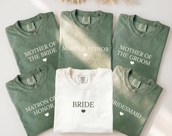 Bridal Party Shirt, Bridesmaid Proposal Gift, Maid Of Honor Tee, Matching Wedding Shirt, Wedding Party Bachelorette Shirt, Comfort Colors®