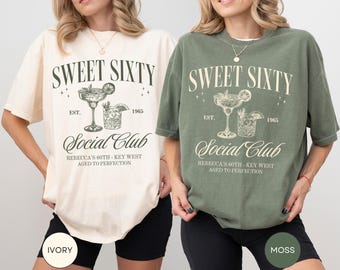 Comfort Colors 60th Birthday Shirt: Cocktail Party Tee