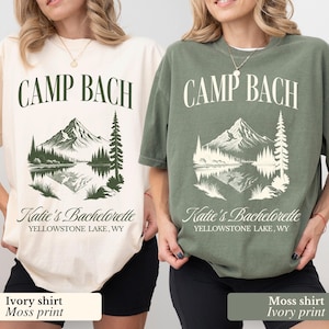 Custom Camp Bachelorette Shirt: Vintage Mountain Bride Tee