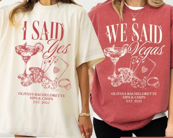 Las Vegas Bachelorette Shirts, Custom Casino Bachelorette Party Tshirt, Cocktail Bachelorette Tee,   Personalized Luxury Bachelorette Merch
