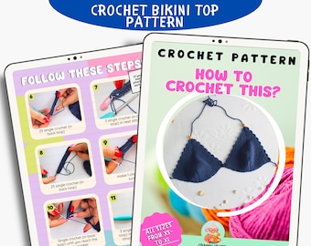 Patrón de bikini de crochet: tutorial DIY para el verano (descarga en PDF)