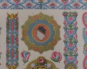 FREE SHIPPING!!!! Racinet, L' Ornement Polychrome, Decorative Art, Renaissance