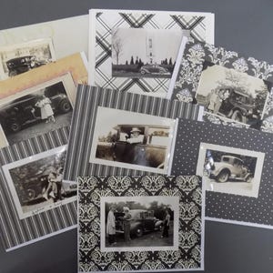 Free Shipping !!! Notecards, Greeting Cards, Vintage Photos, Handmade, EIGHT CARDS, Cars, Trucks