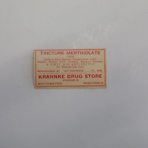 FREE SHIPPING!!! Labels, Drugstore, Whitewater, Wisconsin, Prescription, History Pharmacy