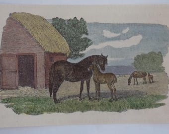 ¡ENVÍO GRATIS! Miniaturas: Vacas, Toros, Ovejas, Caballos, Granja, Cerdo, Cerda, Jabalí, Coloreado a mano, Antiguo
