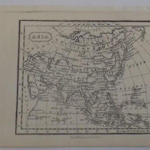 FREE SHIPPING!!!! Miniatures, Maps, Asia, Antique, Engraving