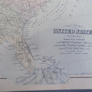 Maps, United States, Antique - Etsy