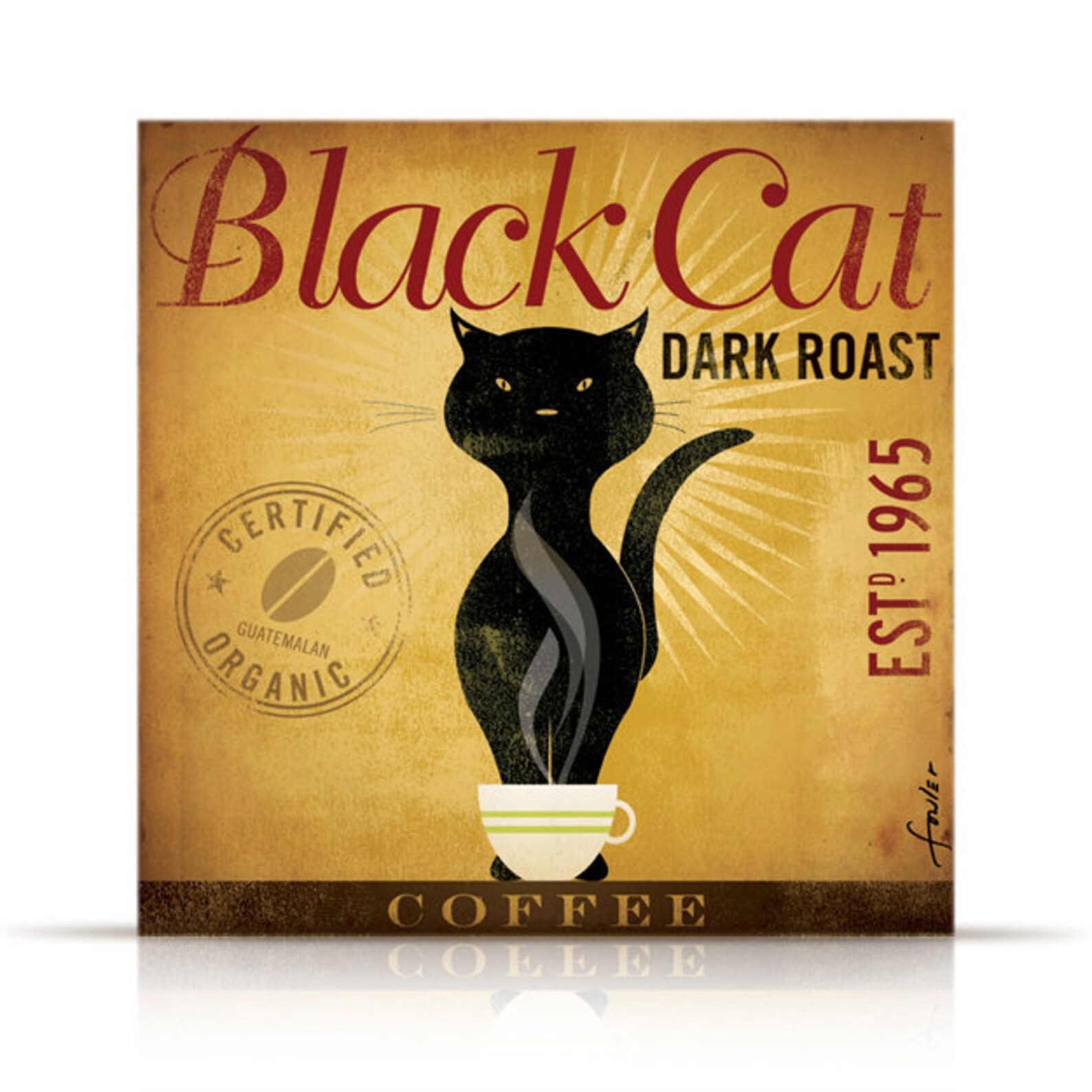 Черный кот кофе