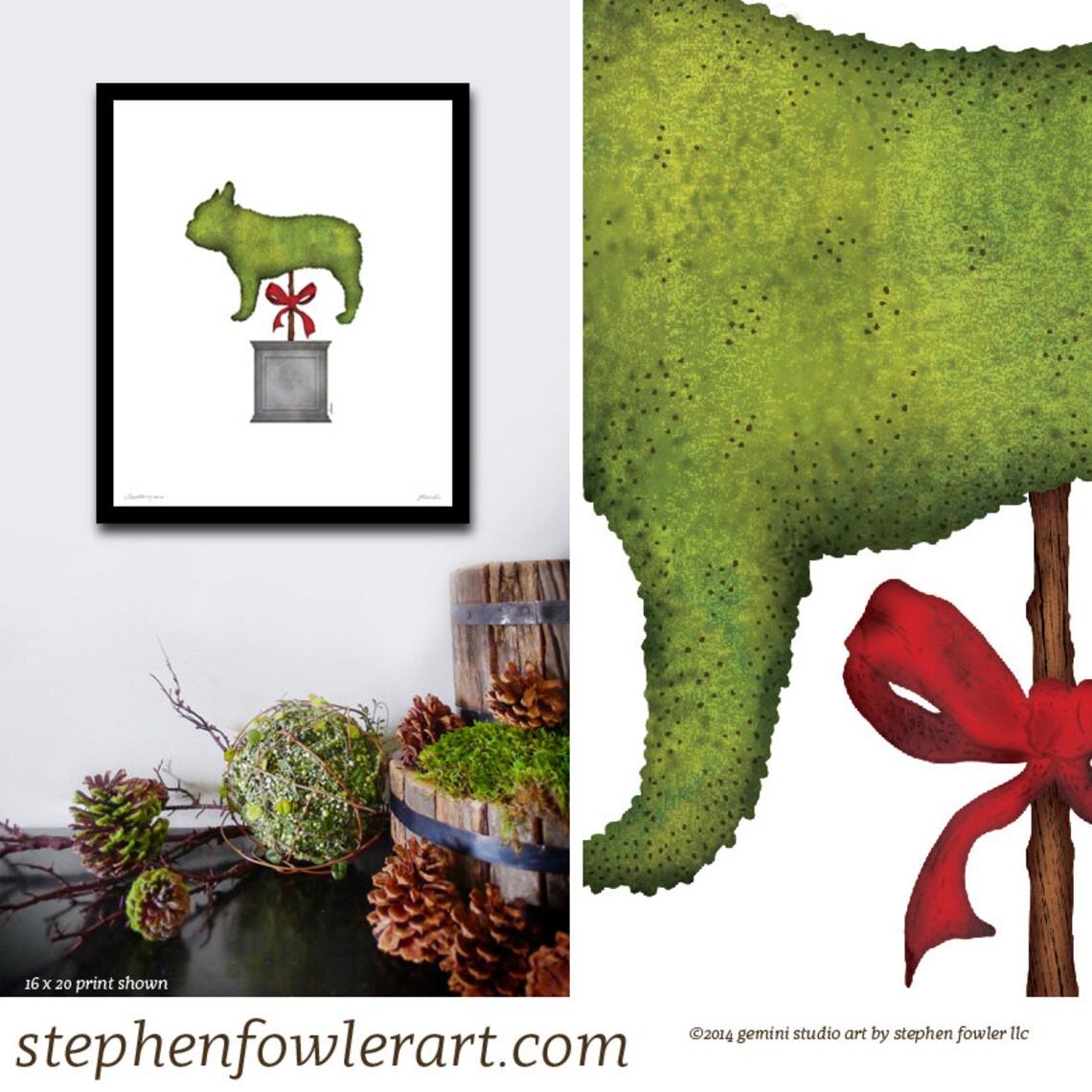 Frenchie French Bulldog Topiary Dog Garden Artwork - Etsy