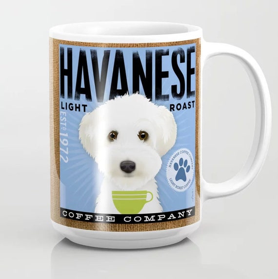 Havanese Umbrella - Blue Havanese Umbrella - Blue
